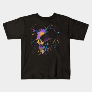 Artistic Colorful Skull Kids T-Shirt